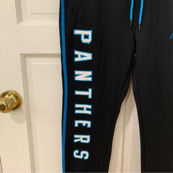 Men’s Ultra Game NFL Panthers Fleece Lined Sweatpants Joggers Size Large - Picture 6 of 16